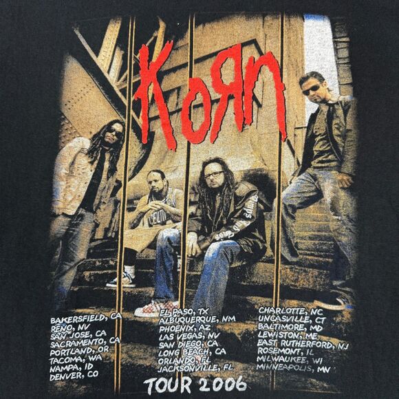 VTG Korn See You on the Other Side 2006 Tour RARE Version & NEW Old Stock - XL - Picture 4 of 7